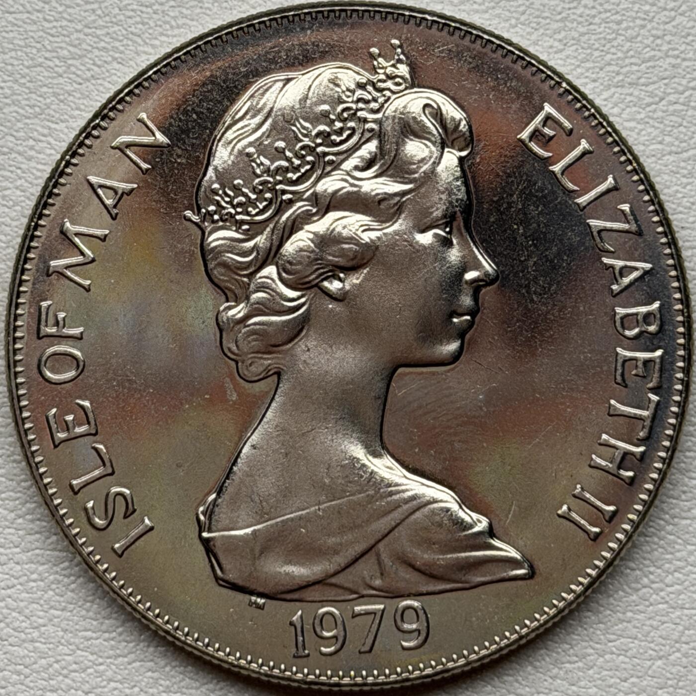 ＜星葵🌻钱币社＞硬币场·第71期·3月10日发货 马恩岛1979年铸币300周年盒装1克朗纪念币