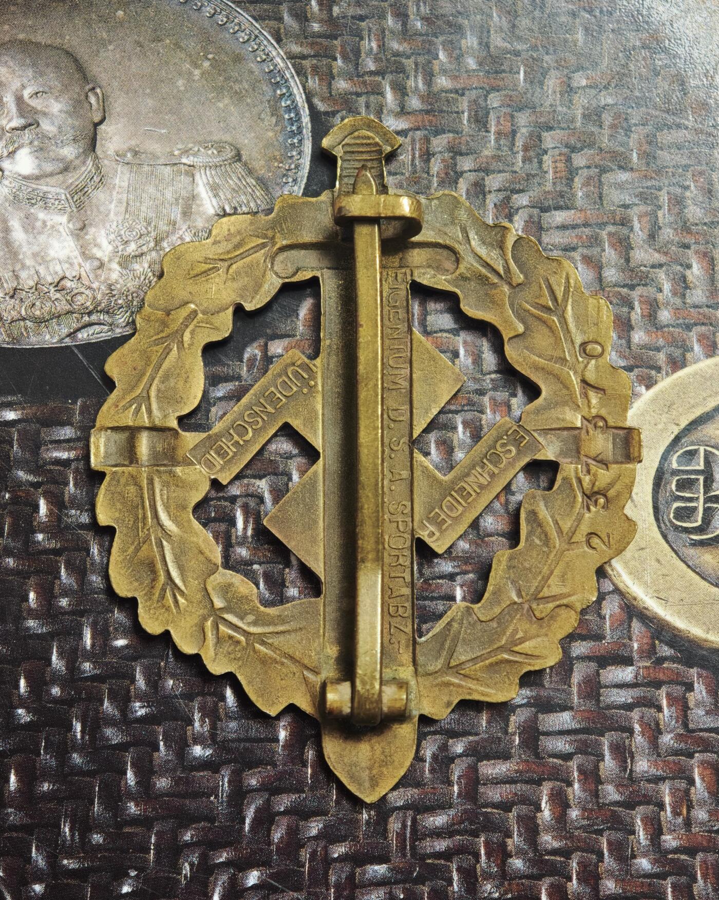 2026年3月捡漏拍 二战德国SA铜级体能章