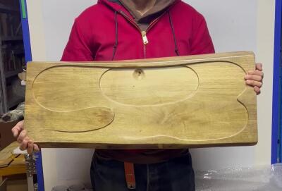 零元拍：金丝楠茶盘 双泡台  金光闪闪。尺寸约：79/30.5/3.5CM