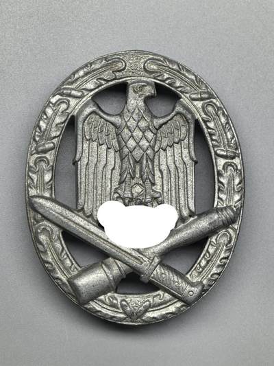 小驴勋章奖章收藏3月7日周六晚六点拍卖（珍爱和平，收藏战争，铭记历史，勿忘国耻，忠党爱国。有偿代拍，送拍规则在简介最后，参拍须阅读规则后再参拍，关系到运费包装发货时效真假辨别等关键信息，拍卖时不再发原图，看大图店主微信码在拍卖店铺介绍里） - 得三普通突击奖章，锌质铸造镀银