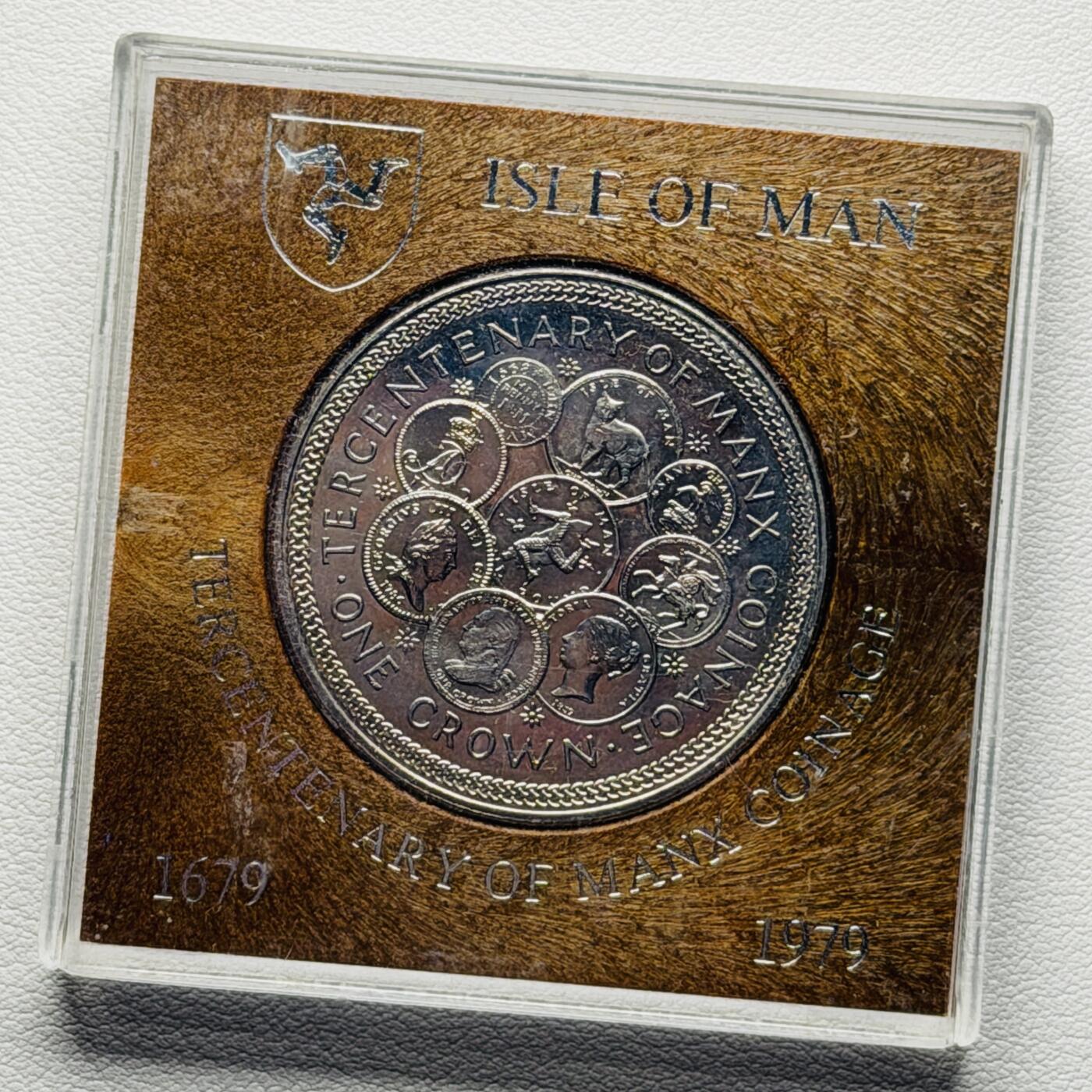 ＜星葵🌻钱币社＞硬币场·第71期·3月10日发货 马恩岛1979年铸币300周年盒装1克朗纪念币