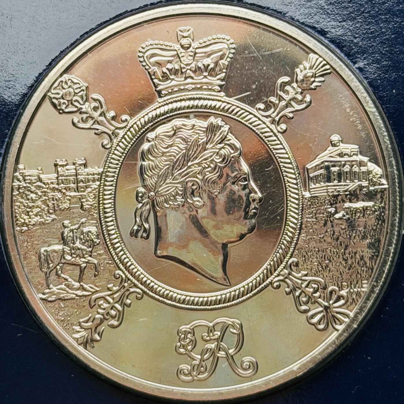 ＜星葵🌻钱币社＞硬币场·第71期·3月10日发货 英国2020年乔治三世逝世200周年5镑克朗型纪念币