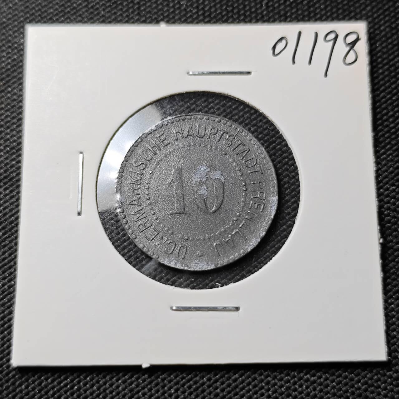 KK钱币收藏小铺   第401期 2月预留时间 周末发货  德紧10芬尼