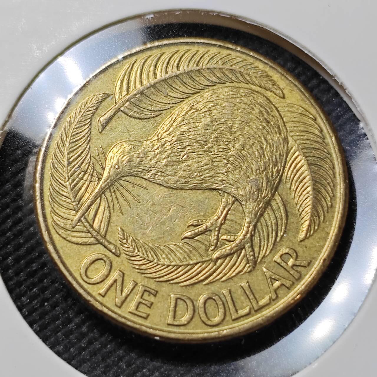 KK钱币收藏小铺   第401期 2月预留时间 周末发货  新西兰1元