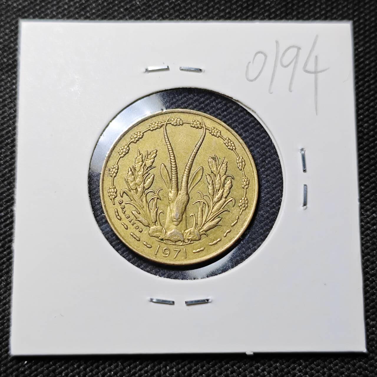 KK钱币收藏小铺   第401期 2月预留时间 周末发货  西非10法郎