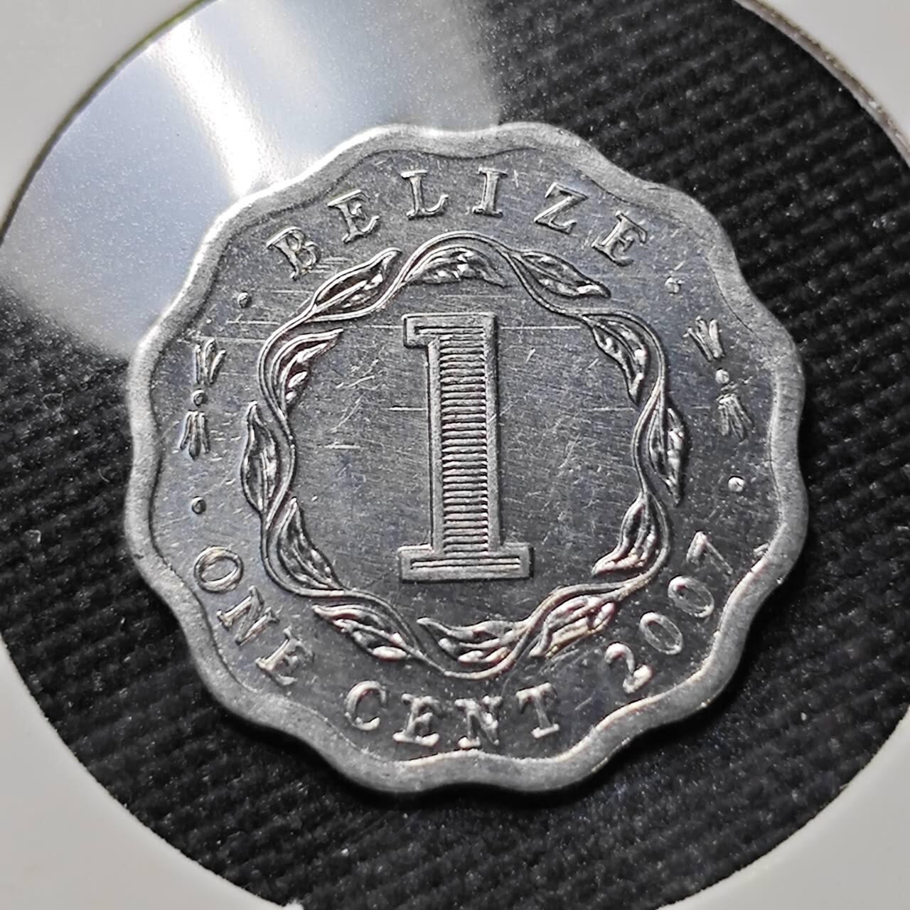 KK钱币收藏小铺   第401期 2月预留时间 周末发货  伯利兹1分