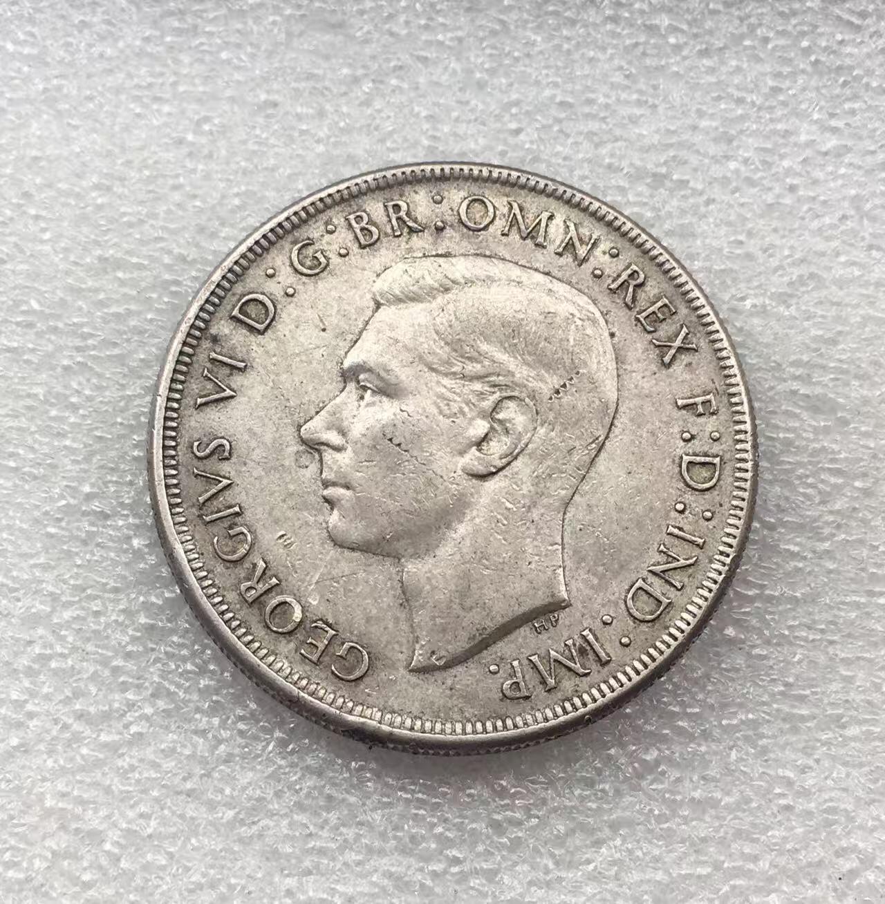 世界钱币专场拍卖 每周二开拍 1937年澳大利亚乔治六世皇冠登基一克朗银币