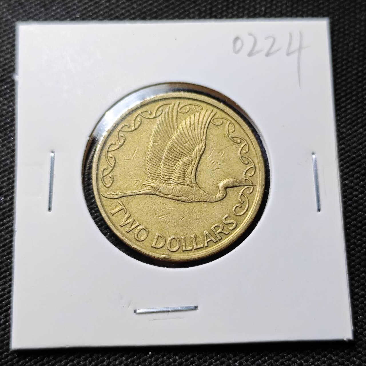 KK钱币收藏小铺   第402期 2月预留时间 周末发货  新西兰2元