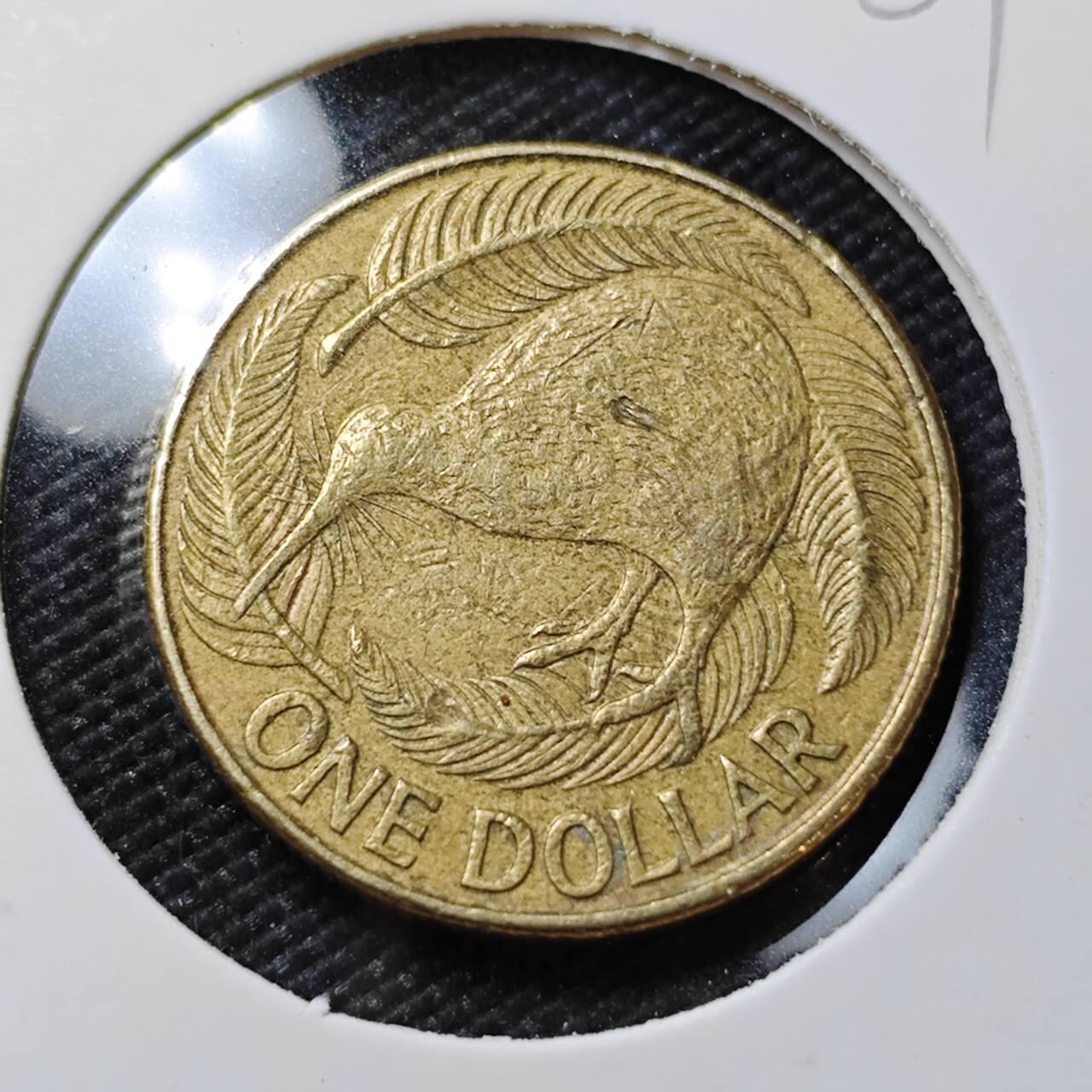 KK钱币收藏小铺   第401期 2月预留时间 周末发货  新西兰1元