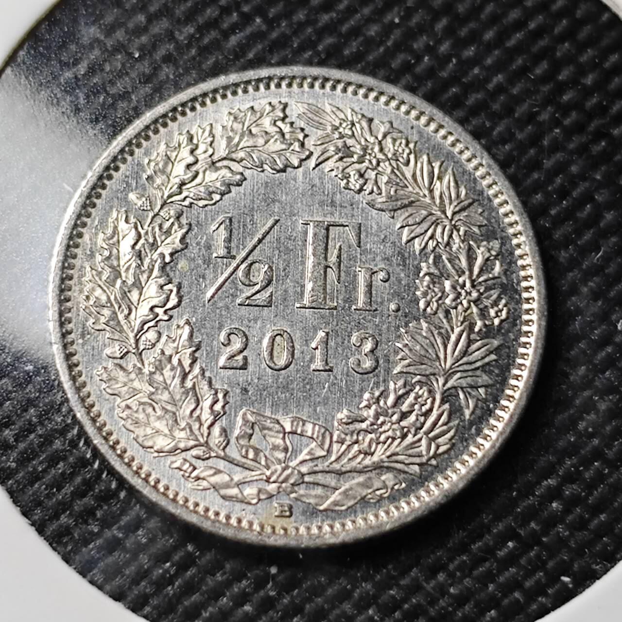 KK钱币收藏小铺   第401期 2月预留时间 周末发货  2013瑞士0.5法郎