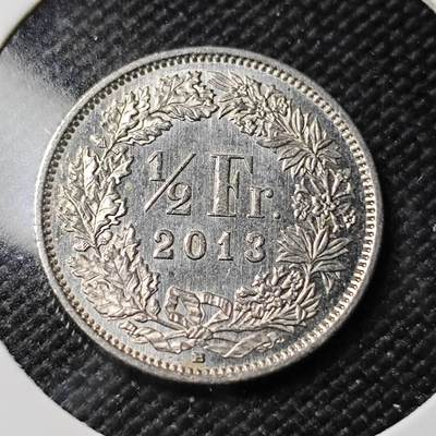 KK钱币收藏小铺   第401期 2月预留时间 周末发货 -  2013瑞士0.5法郎