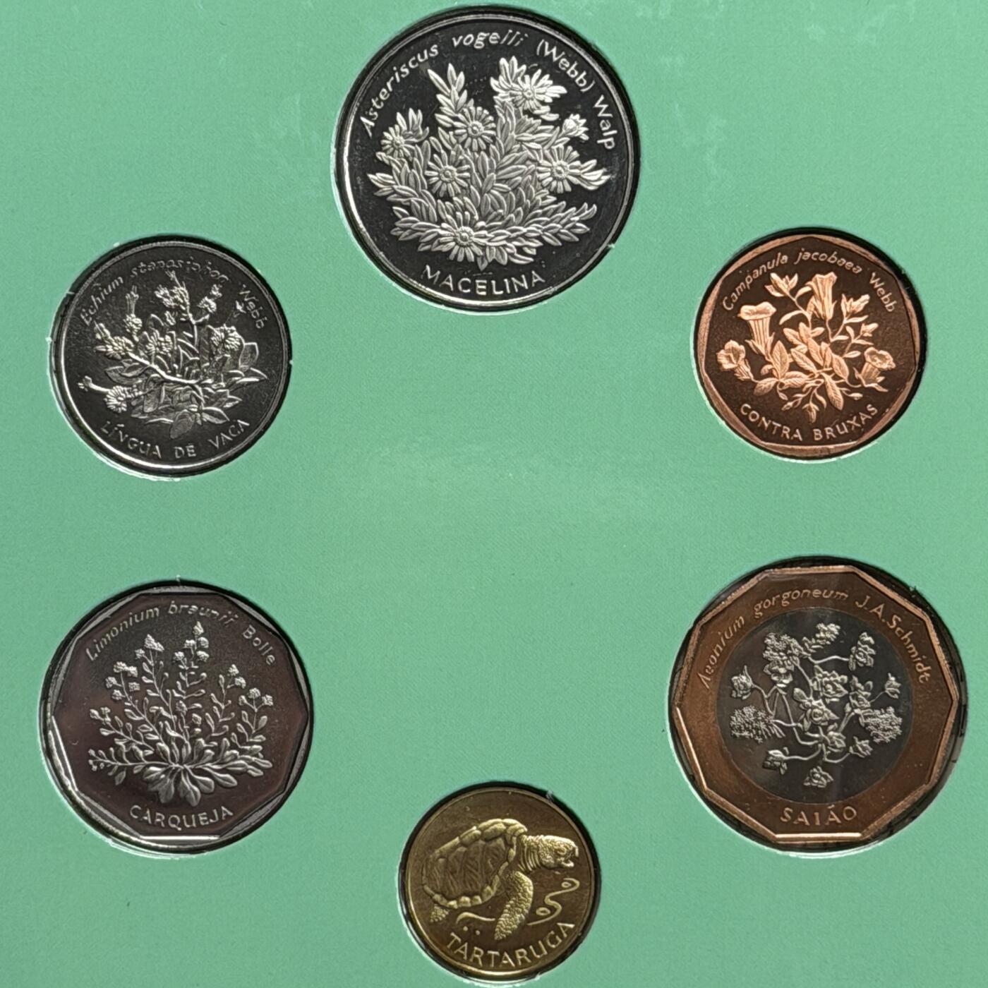 ＜星葵🌻钱币社＞硬币场·第71期·3月10日发货 〈花〉佛得角1994年卡装套币