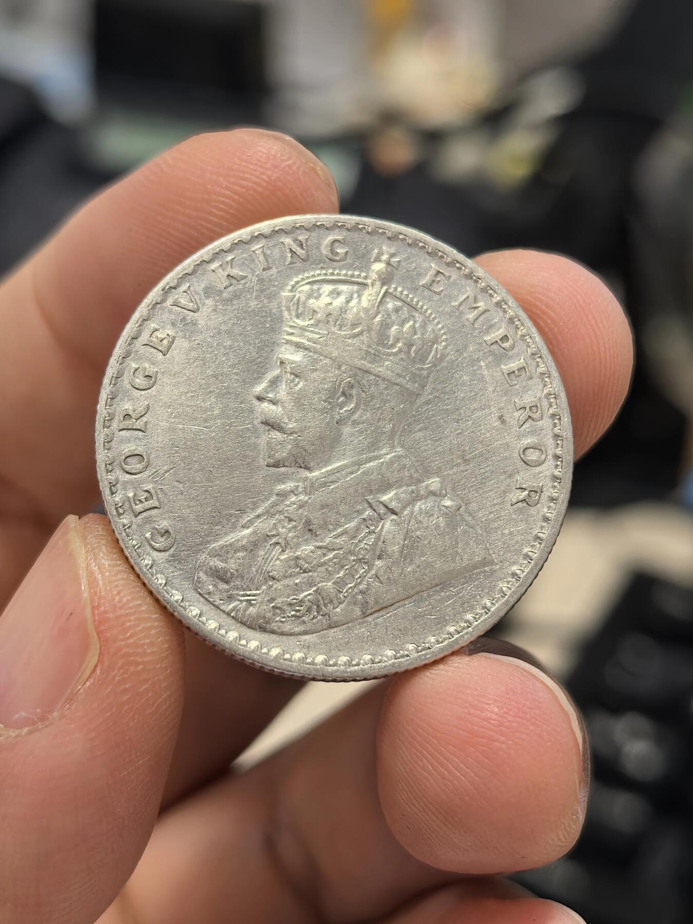 博洋堂世界钱币拍卖第163期（全场包邮） 英属印度1912年乔治五世1卢比银币