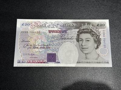 《外钞收藏家》第六百一十五期（畅拍场）（长期征集拍品、欢迎藏友们联系合作） - 英国E序列20镑 UNC- 有潮斑