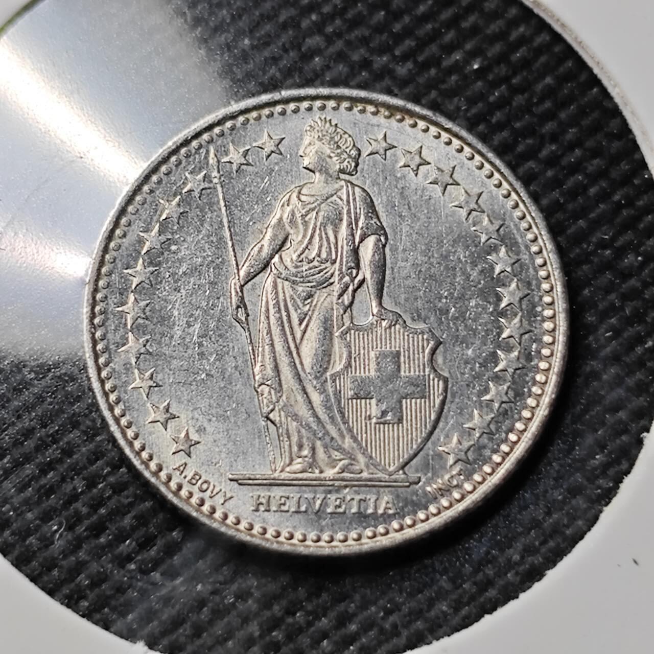 KK钱币收藏小铺   第401期 2月预留时间 周末发货  2013瑞士0.5法郎