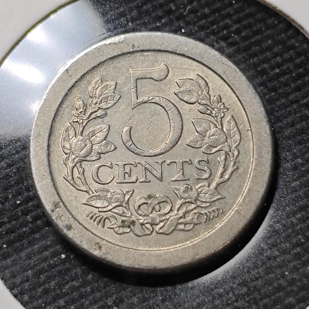 KK钱币收藏小铺   第401期 2月预留时间 周末发货  1909荷兰5分 带光