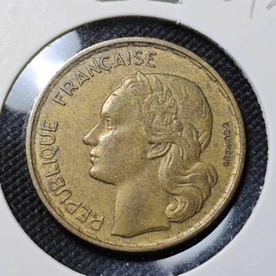 KK钱币收藏小铺   第401期 2月预留时间 周末发货 -  1953法国20法郎