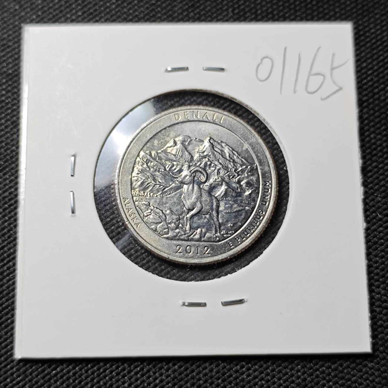 KK钱币收藏小铺   第401期 2月预留时间 周末发货  2012美国25分纪念币