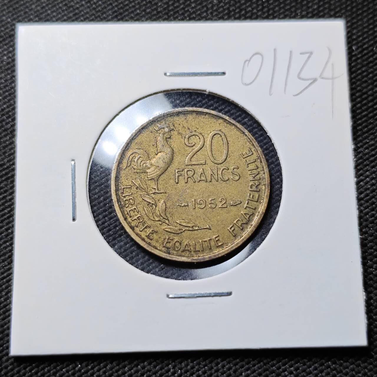 KK钱币收藏小铺   第401期 2月预留时间 周末发货  法国20法郎