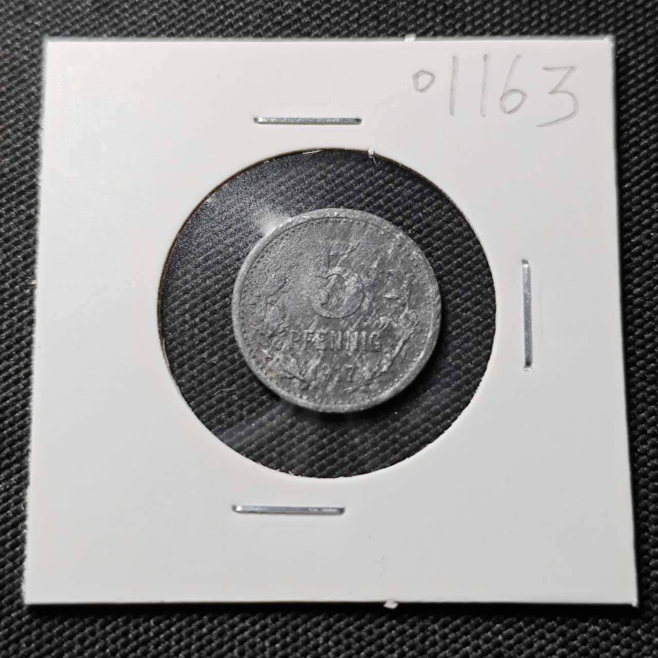 KK钱币收藏小铺   第401期 2月预留时间 周末发货  德紧5芬尼