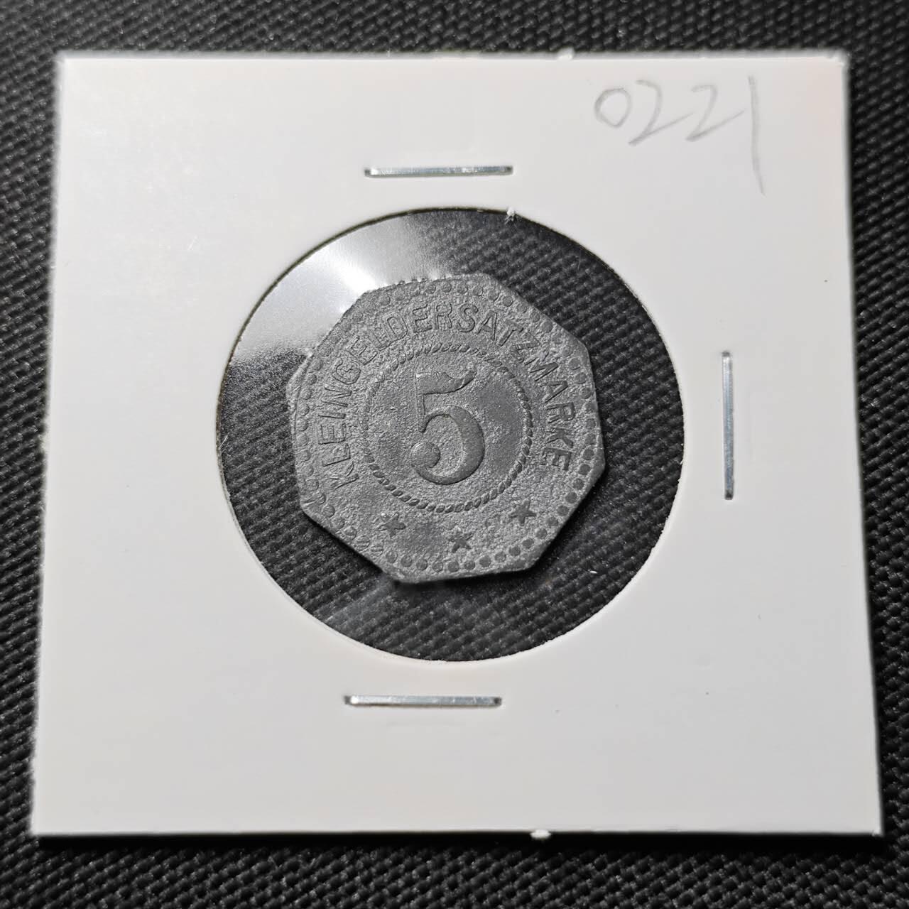 KK钱币收藏小铺   第402期 2月预留时间 周末发货  德紧5芬尼