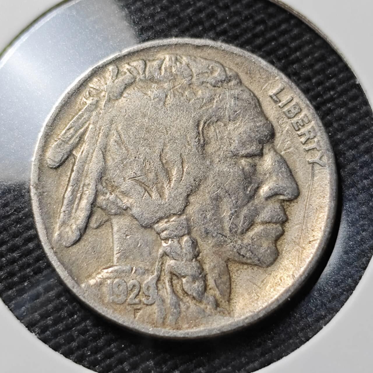 KK钱币收藏小铺   第402期 2月预留时间 周末发货  1929美国5分镍币