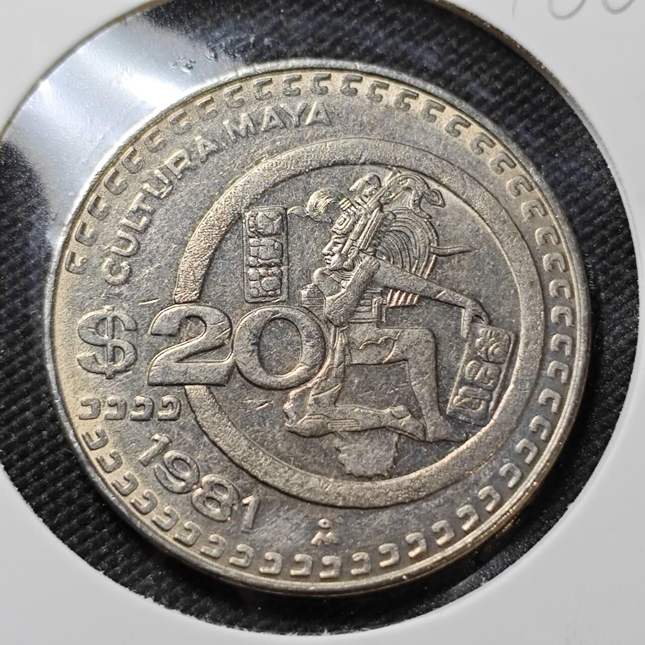 KK钱币收藏小铺   第401期 2月预留时间 周末发货  墨西哥20比索