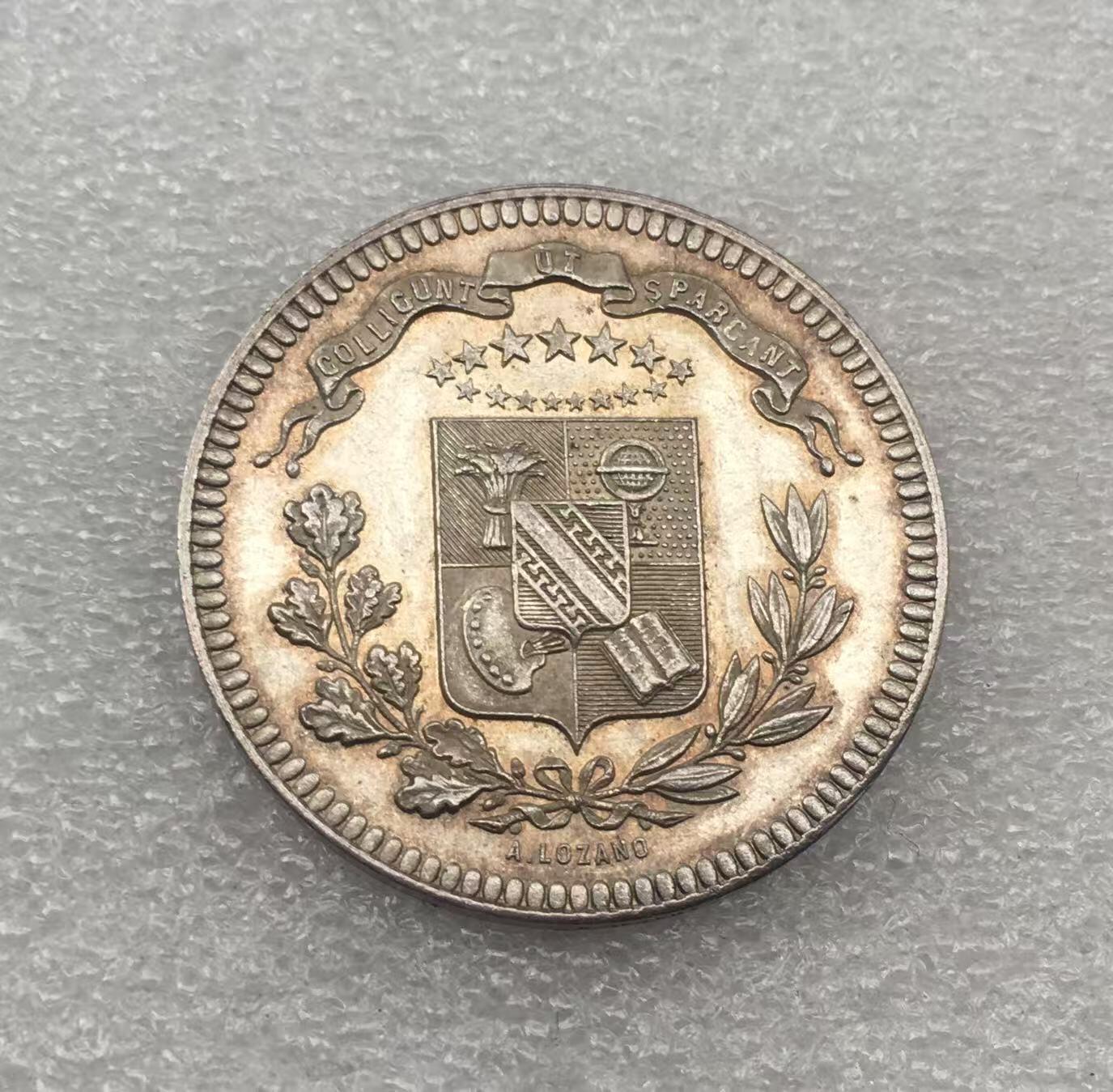 世界钱币专场拍卖 每周二开拍 19世纪法国盾徽纪念银章