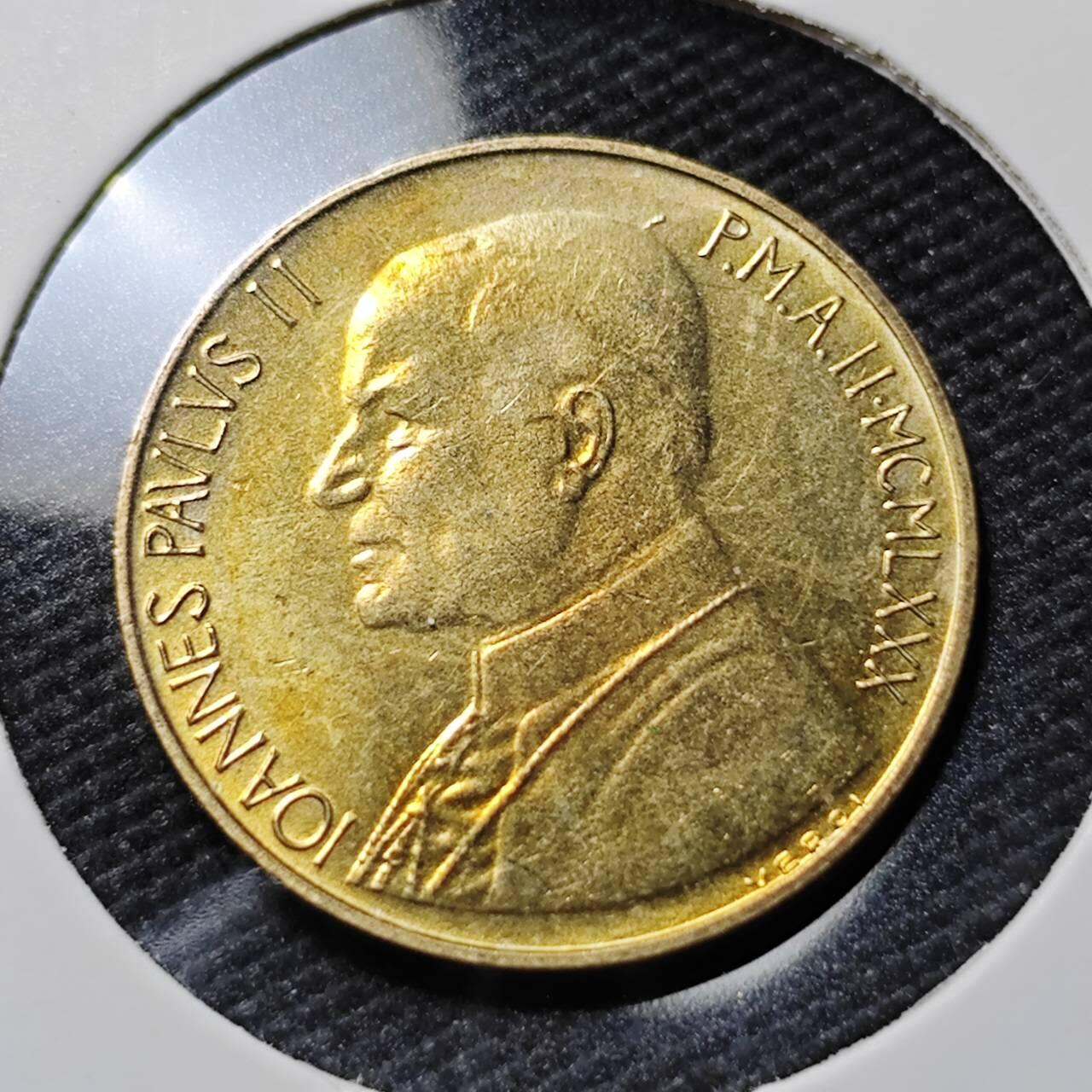 KK钱币收藏小铺   第402期 2月预留时间 周末发货  梵蒂冈20里拉