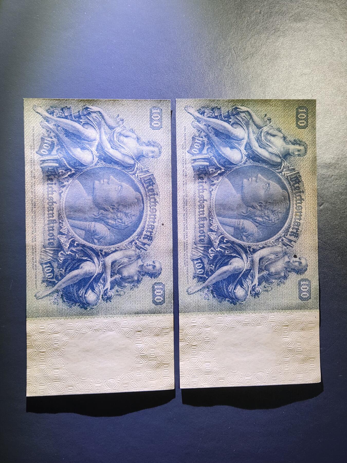 3月6号晚上8点 外国纸币自动截拍第35场 德国新品2连号