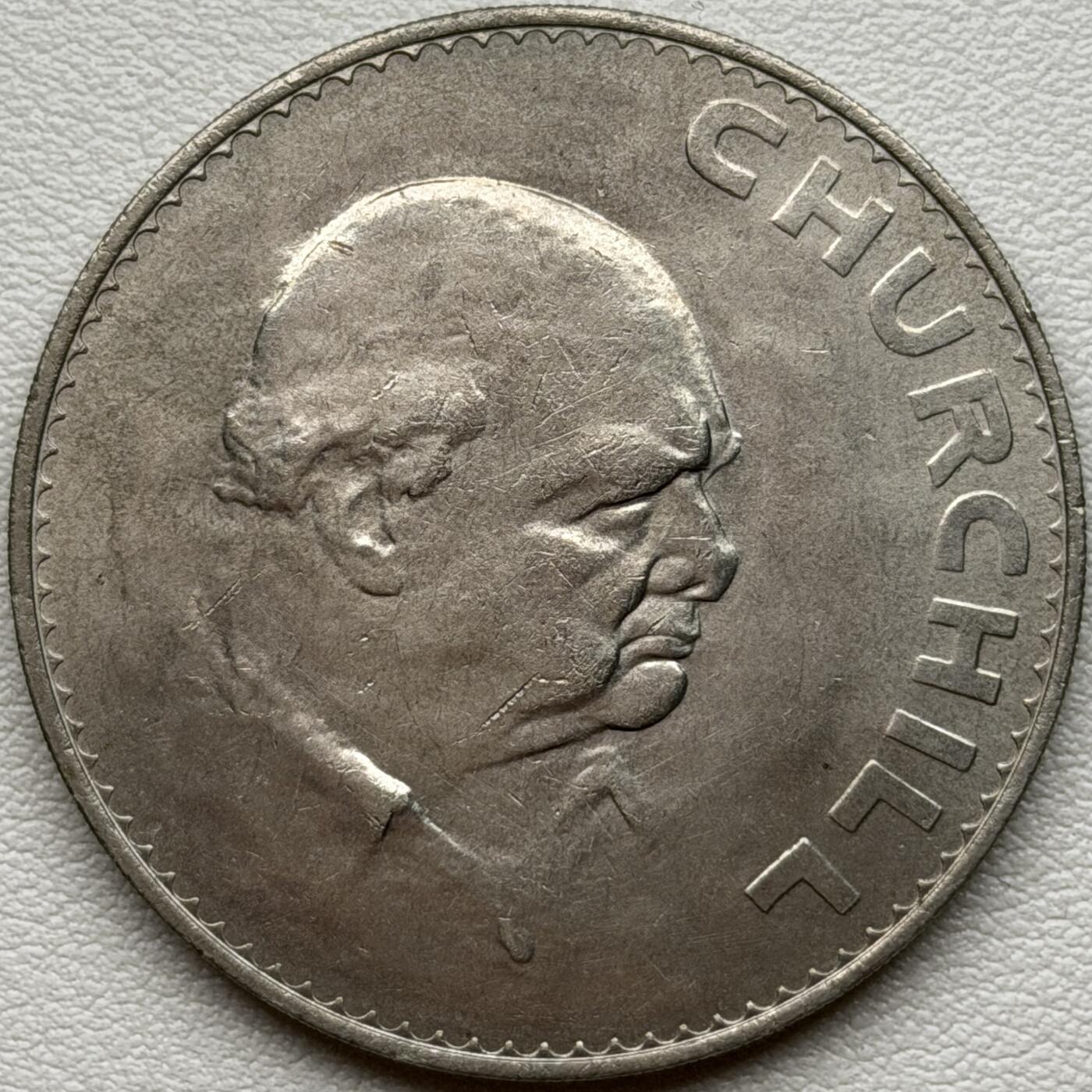 ＜星葵🌻钱币社＞硬币场·第71期·3月10日发货 英国1965年丘吉尔1克朗纪念币