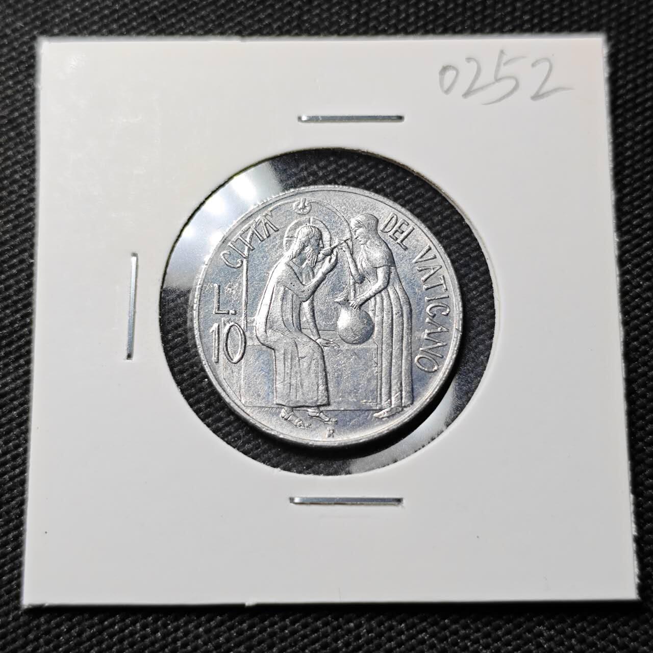 KK钱币收藏小铺   第402期 2月预留时间 周末发货  梵蒂冈10里拉