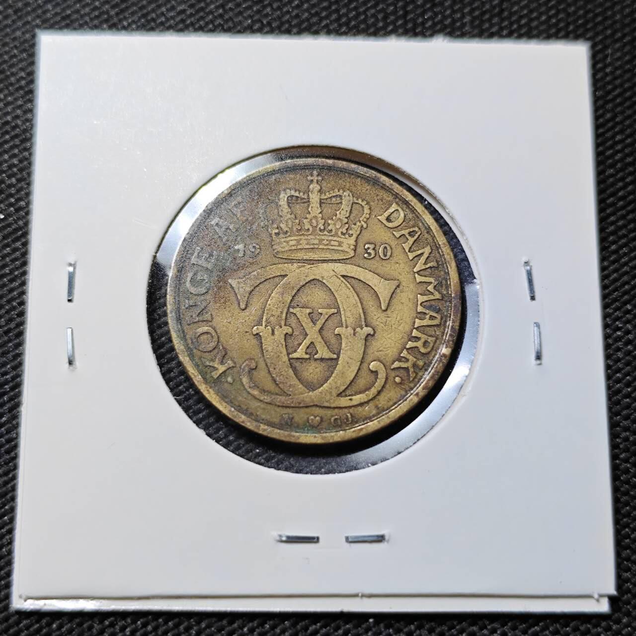 KK钱币收藏小铺   第402期 2月预留时间 周末发货  1930丹麦1克朗