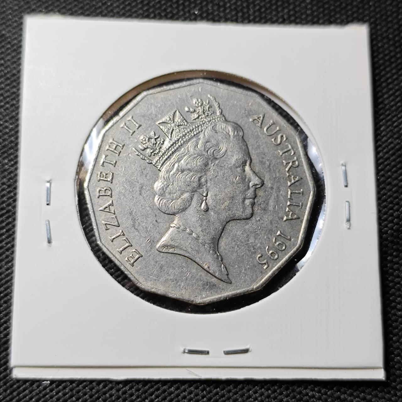 KK钱币收藏小铺   第402期 2月预留时间 周末发货  澳大利亚50便士纪念币