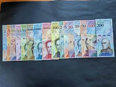 外国纸币专场260307场 - 委内瑞拉16张，全新品相UNC。