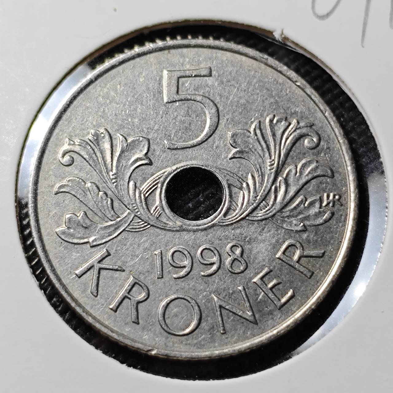 KK钱币收藏小铺   第401期 2月预留时间 周末发货  挪威5克朗