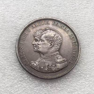 世界钱币专场拍卖 每周二开拍 - 1898年葡萄牙卡洛斯一世400周年1000瑞斯银币