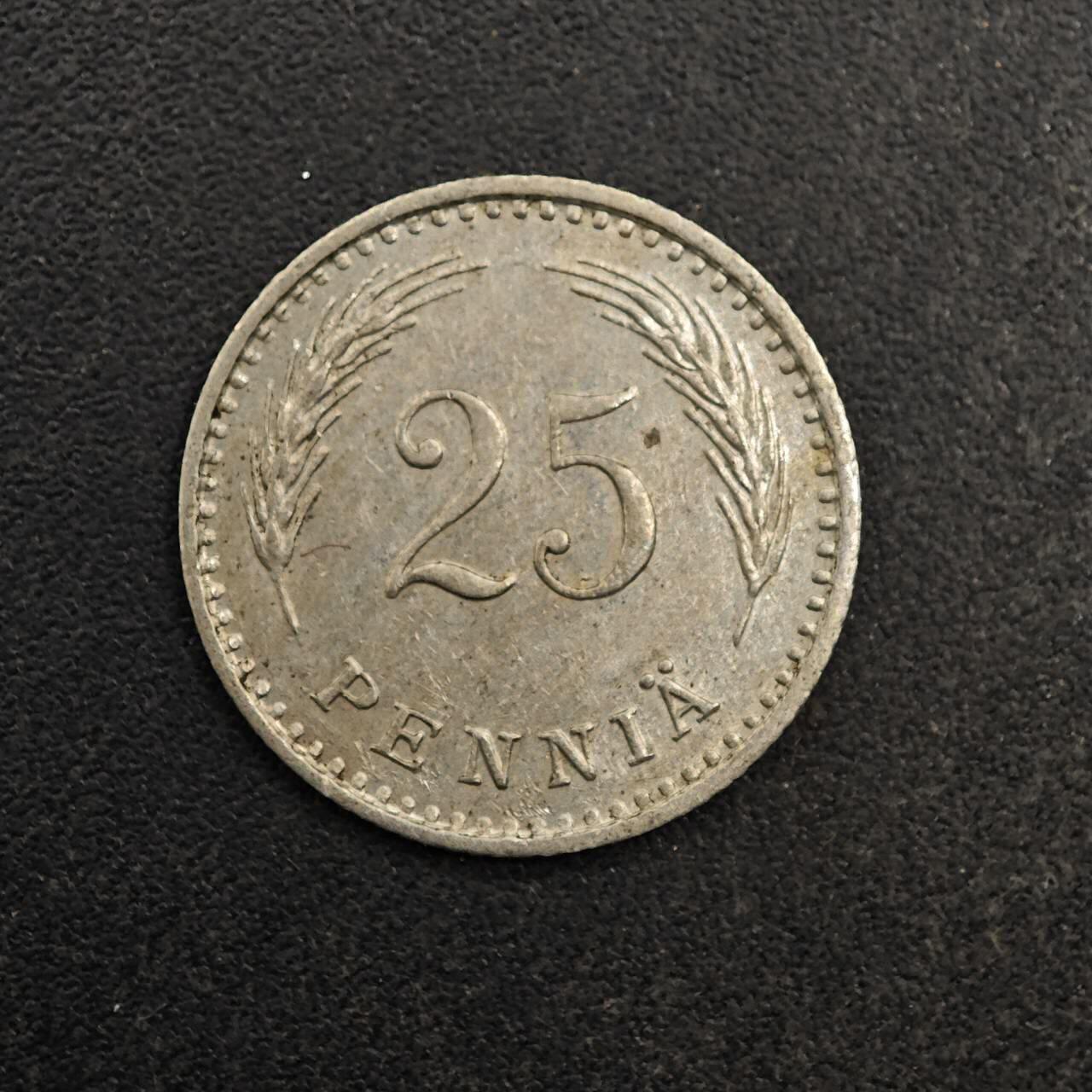 【淘币小摊】实时拍第八百七十七拍   散币场    每周一统一发货 芬兰1940年25芬妮镍币