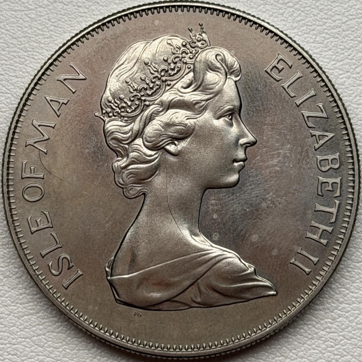 ＜星葵🌻钱币社＞硬币场·第71期·3月10日发货 马恩岛1977年女王登基25周年盒装1克朗纪念币