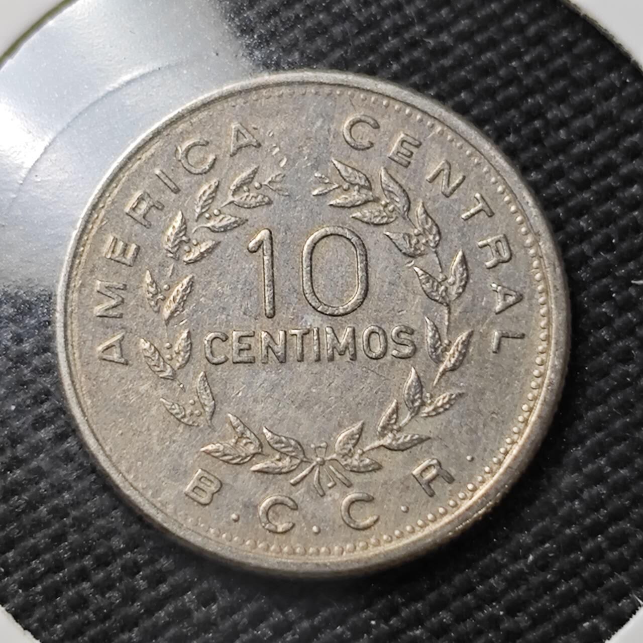 KK钱币收藏小铺   第401期 2月预留时间 周末发货  1972哥斯达黎加10分