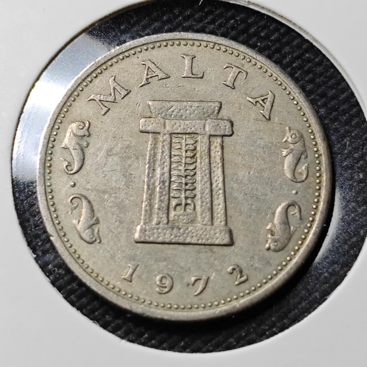 KK钱币收藏小铺   第401期 2月预留时间 周末发货  1972马耳他5分