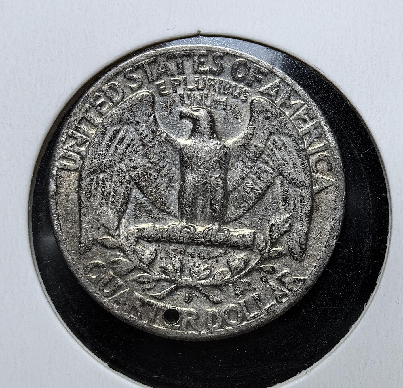 外国优质老铜币银币苏联纪念章，每周六晚九点倒数截拍，满百包邮可寄存，持续收拍 美国1959年华盛顿25美分D版银币，属 1932 年起发行的华盛顿系列，为纪念华盛顿诞辰 200 周年而设，由约翰・弗拉纳根设计，是银质 25 美分末期品种（1965 年起改为铜镍包层），由丹佛铸币厂生产。