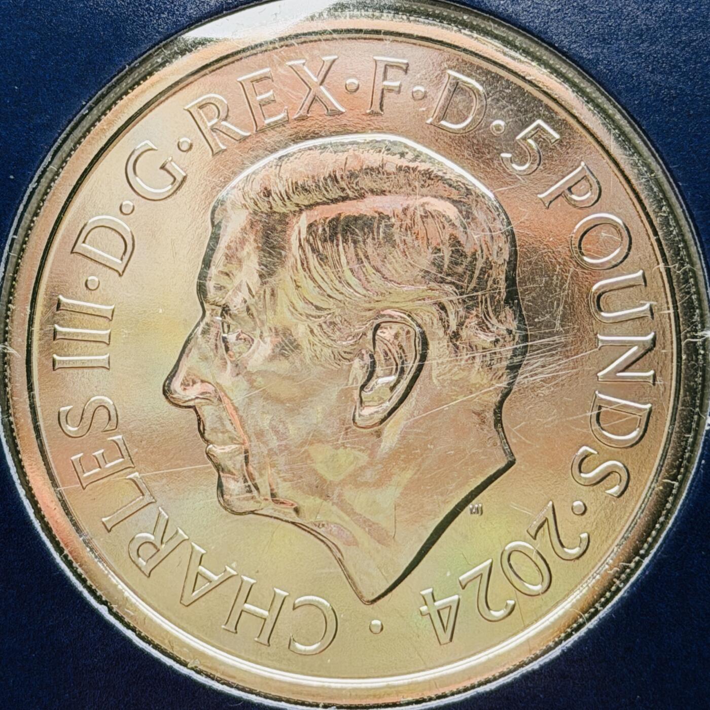 ＜星葵🌻钱币社＞硬币场·第71期·3月10日发货 英国2024年神话与传说·玛丽安少女5镑克朗型纪念币