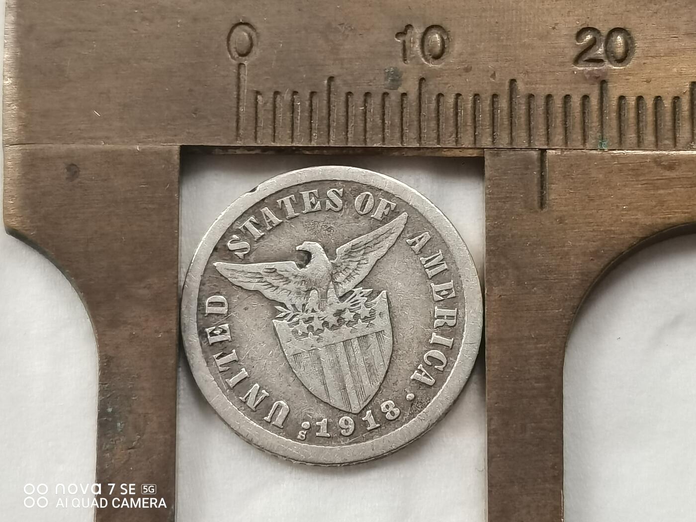 外国银币 1918年美属菲律宾小银币