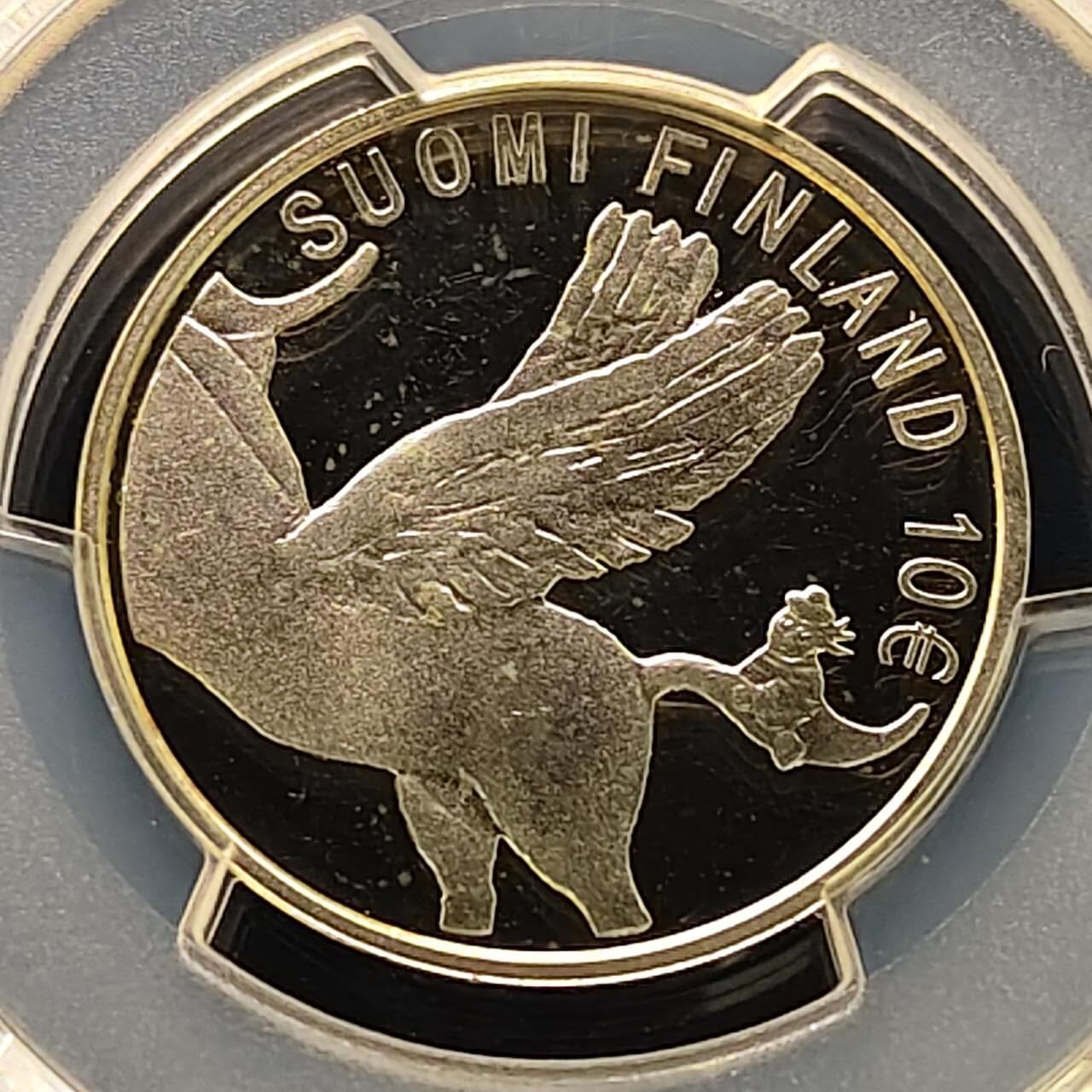 【全场包邮】纯粹捡漏拍509场 【收藏级】芬兰2014年10欧元奇幻文学大师托芙·扬松诞生100周年精制纪念银币【28.1毫米10克50%】-PCGS PR67 DCAM（更高分仅2枚）