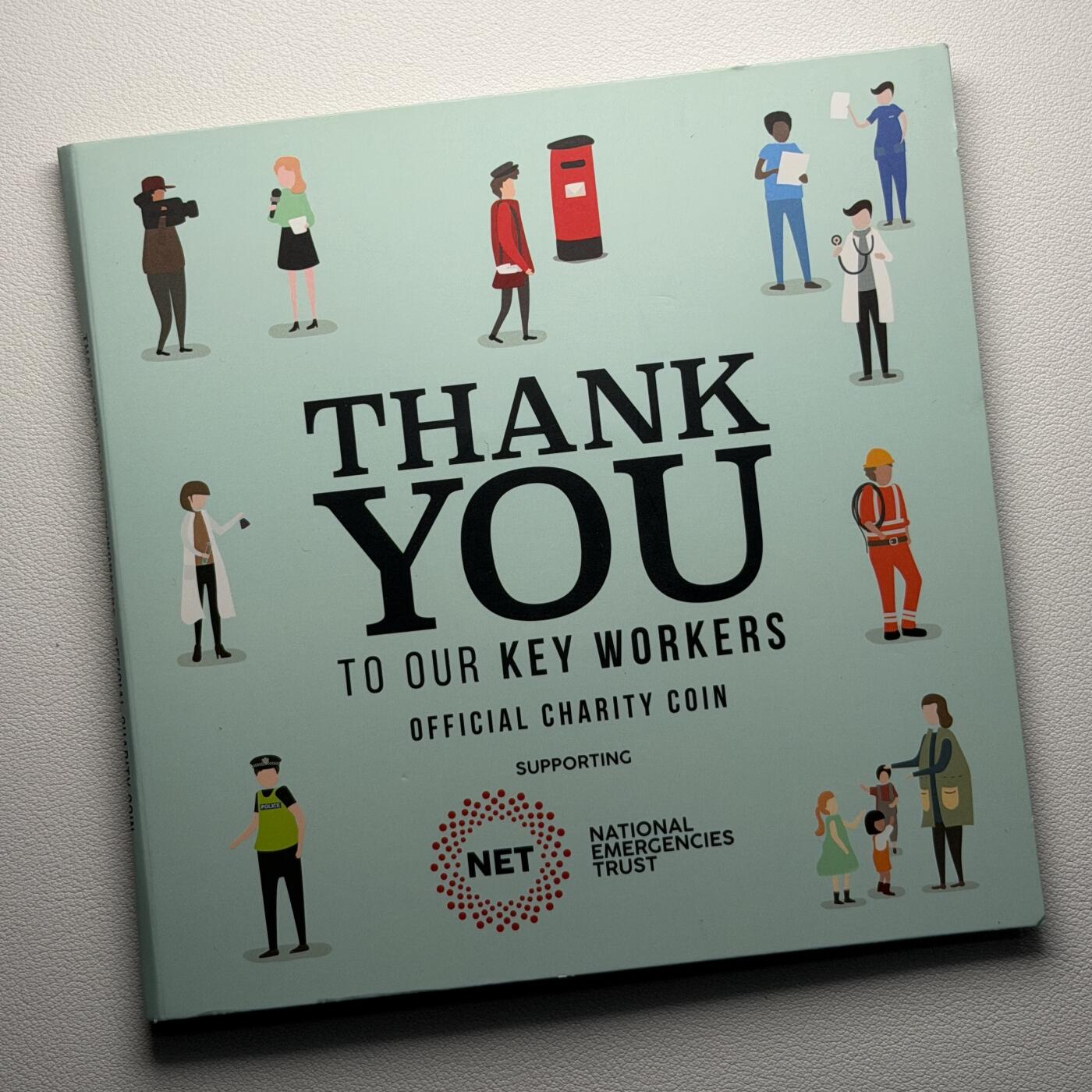 ＜星葵🌻钱币社＞硬币场·第71期·3月10日发货 萨摩亚2020年疫情·感谢各个岗位卡装1/2元类精制彩色镀银纪念币