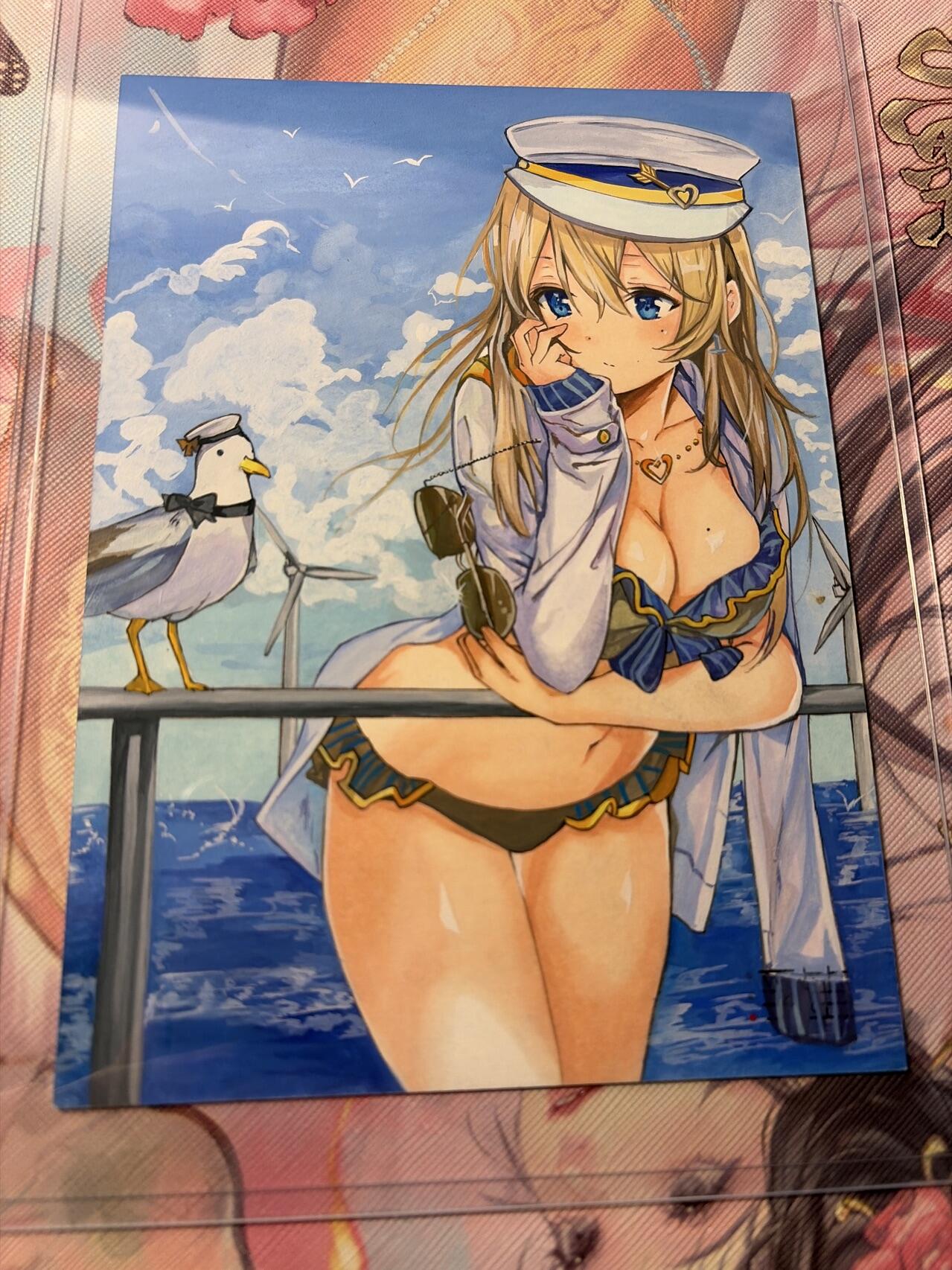 麦趣喜第三场 手绘专场 (3月13号周五晚上23点截拍，专注买家市场，福利拉满)  浮笙工作室 B6大小动漫手绘 带硬壳保护夹 125MM*176MM