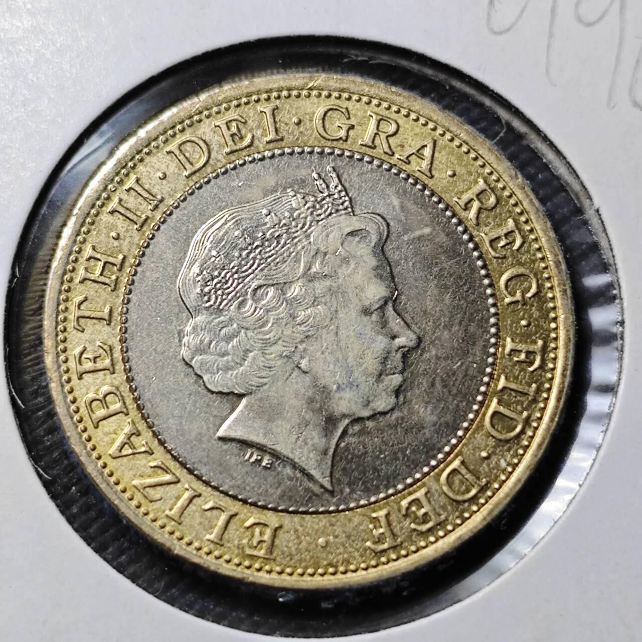 KK钱币收藏小铺   第401期 2月预留时间 周末发货  英国2镑纪念币