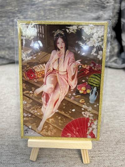 喜灰玩卡拍卖第五期，接拍品0佣金，欢迎送拍，释放现金流，让自己有资金可以购买更多喜欢的卡牌，让别的卡友能淘到更多心仪的卡牌 - 炎卡艺术馆 首批小批量色纸 刷子老师绘 大乔  