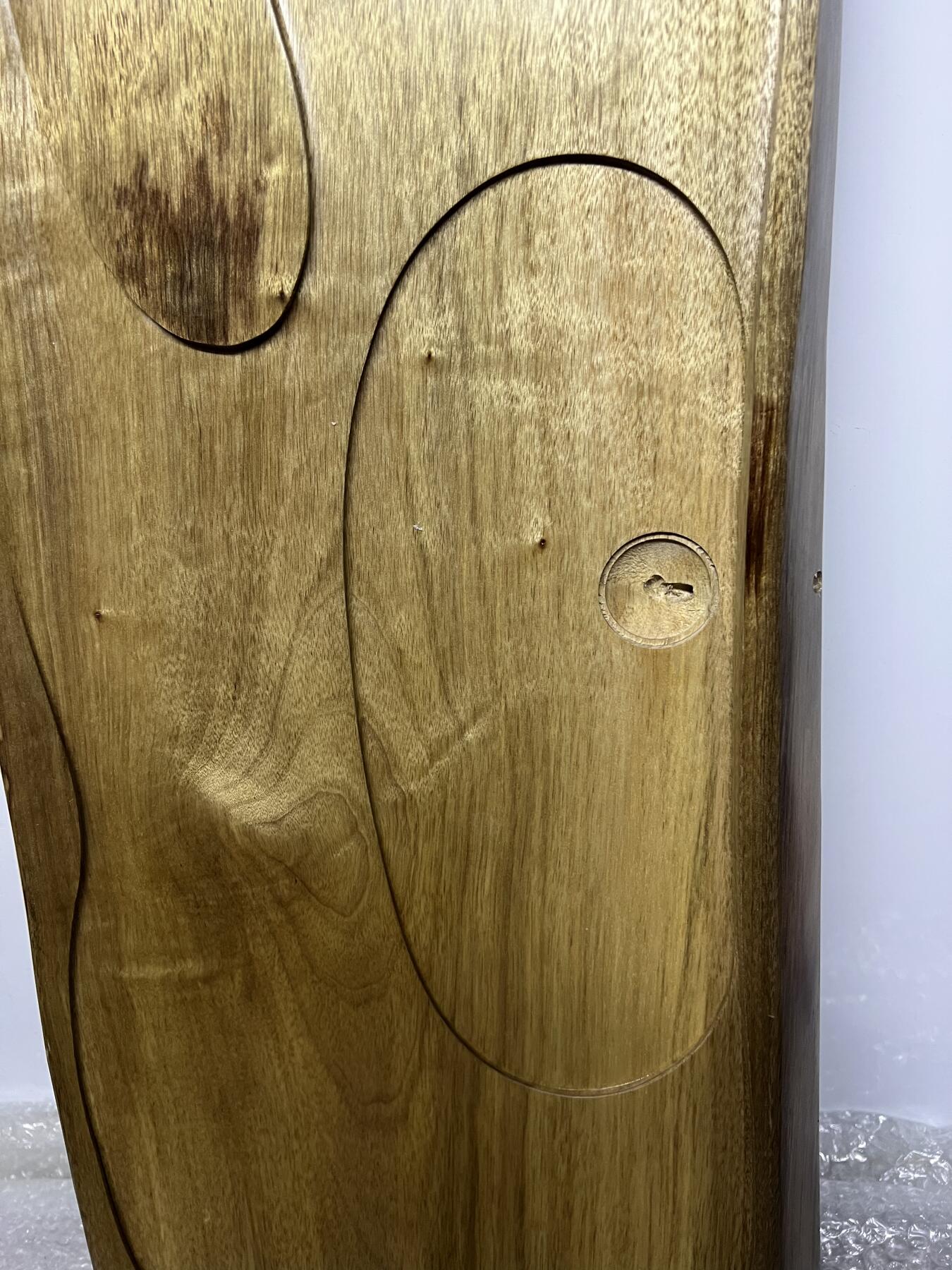 零元拍：金丝楠茶盘 双泡台  金光闪闪。尺寸约：79/30.5/3.5CM